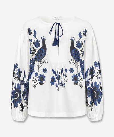 AskarLL Printed Cotton Blouse