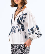 Load image into Gallery viewer, AskarLL Printed Cotton Blouse