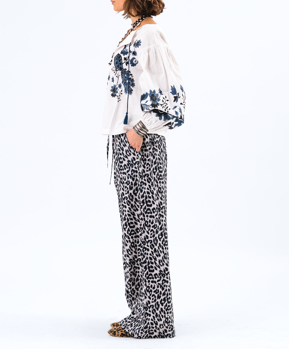 AskarLL Printed Cotton Blouse