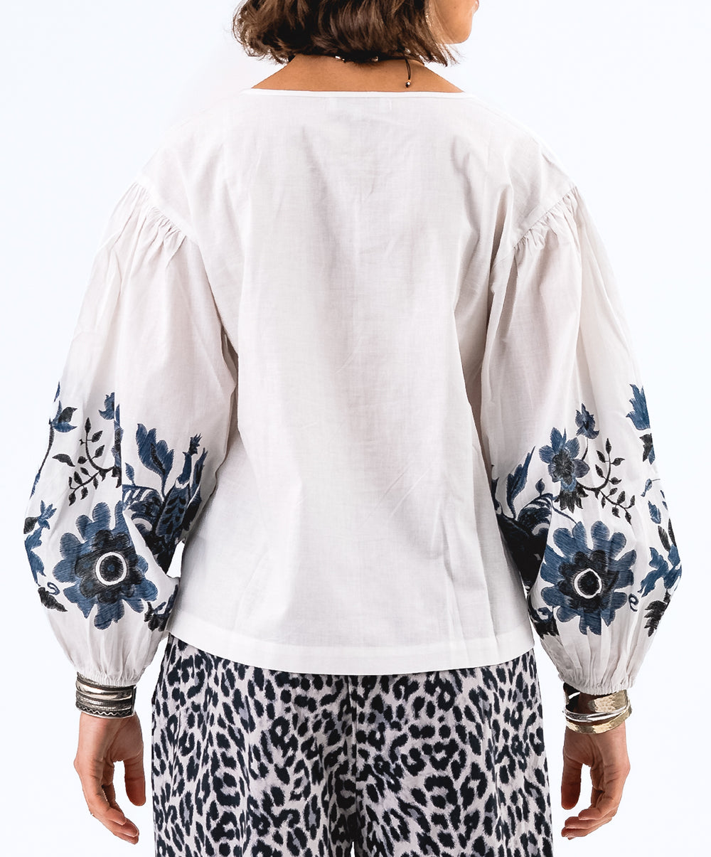 AskarLL Printed Cotton Blouse