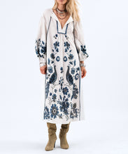 Load image into Gallery viewer, SiloLL Printed Cotton Maxi Dress