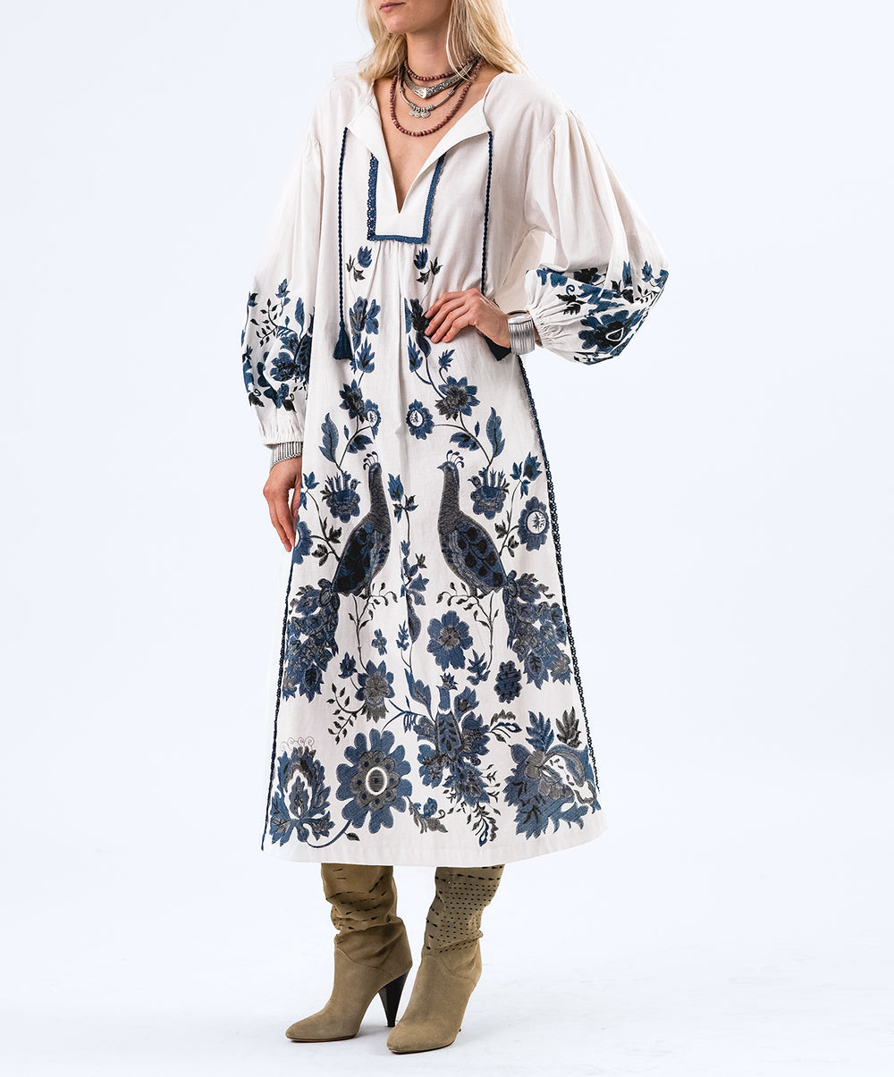 SiloLL Printed Cotton Maxi Dress
