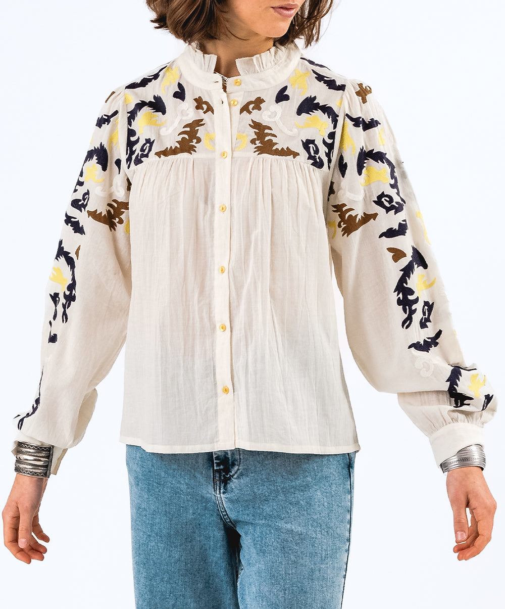 FengaLL Embroidered Cotton Shirt