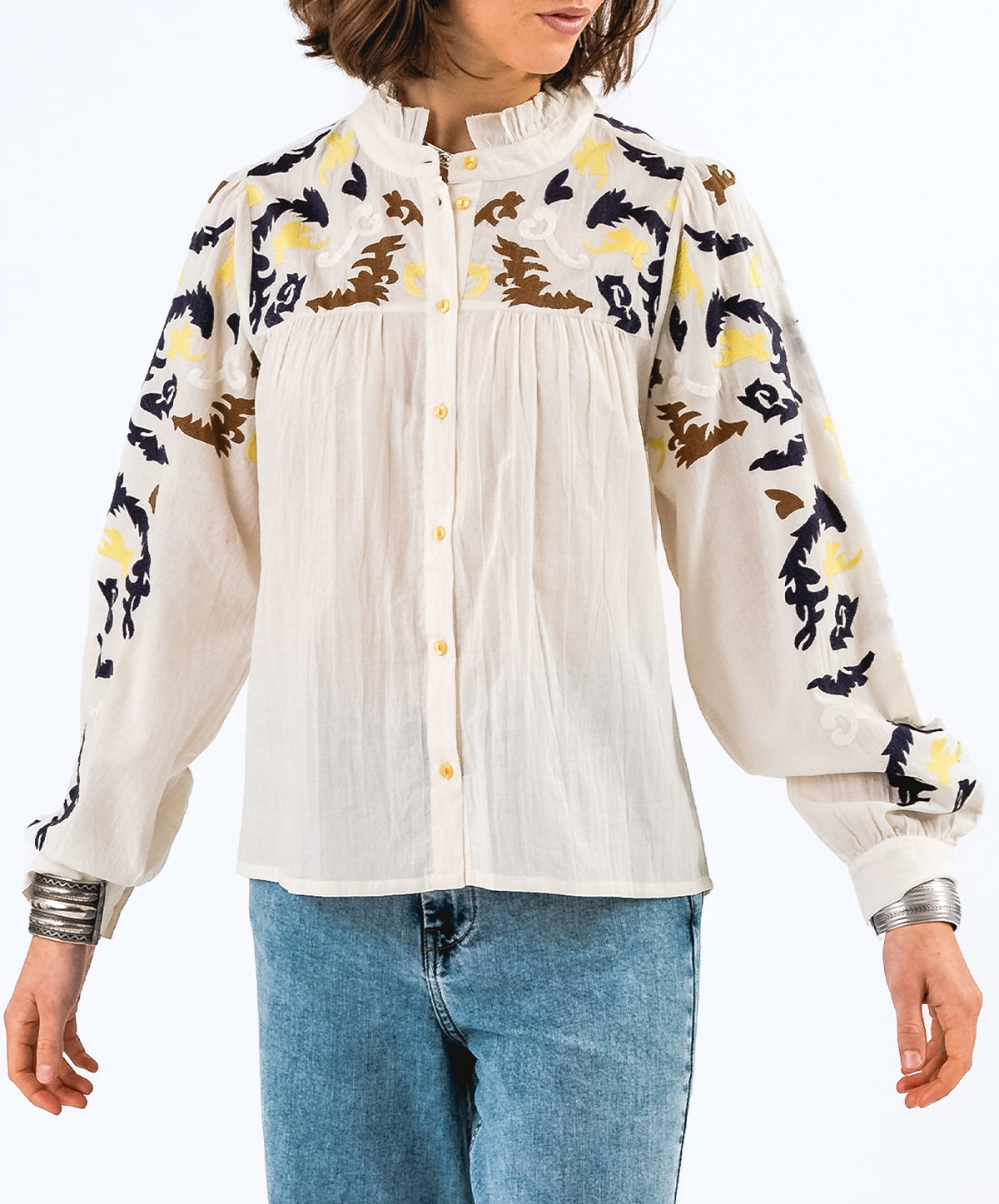 FengaLL Embroidered Cotton Shirt