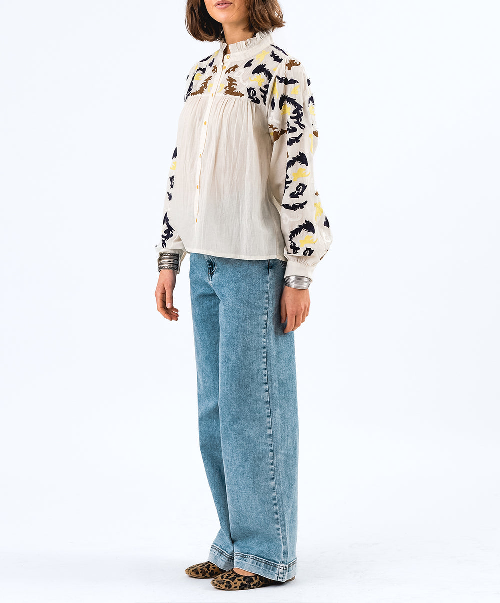 FengaLL Embroidered Cotton Shirt