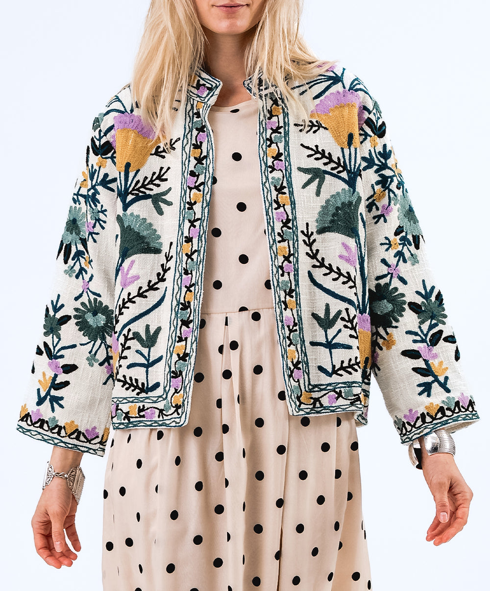 SadieLL Embroidered Cotton Jacket
