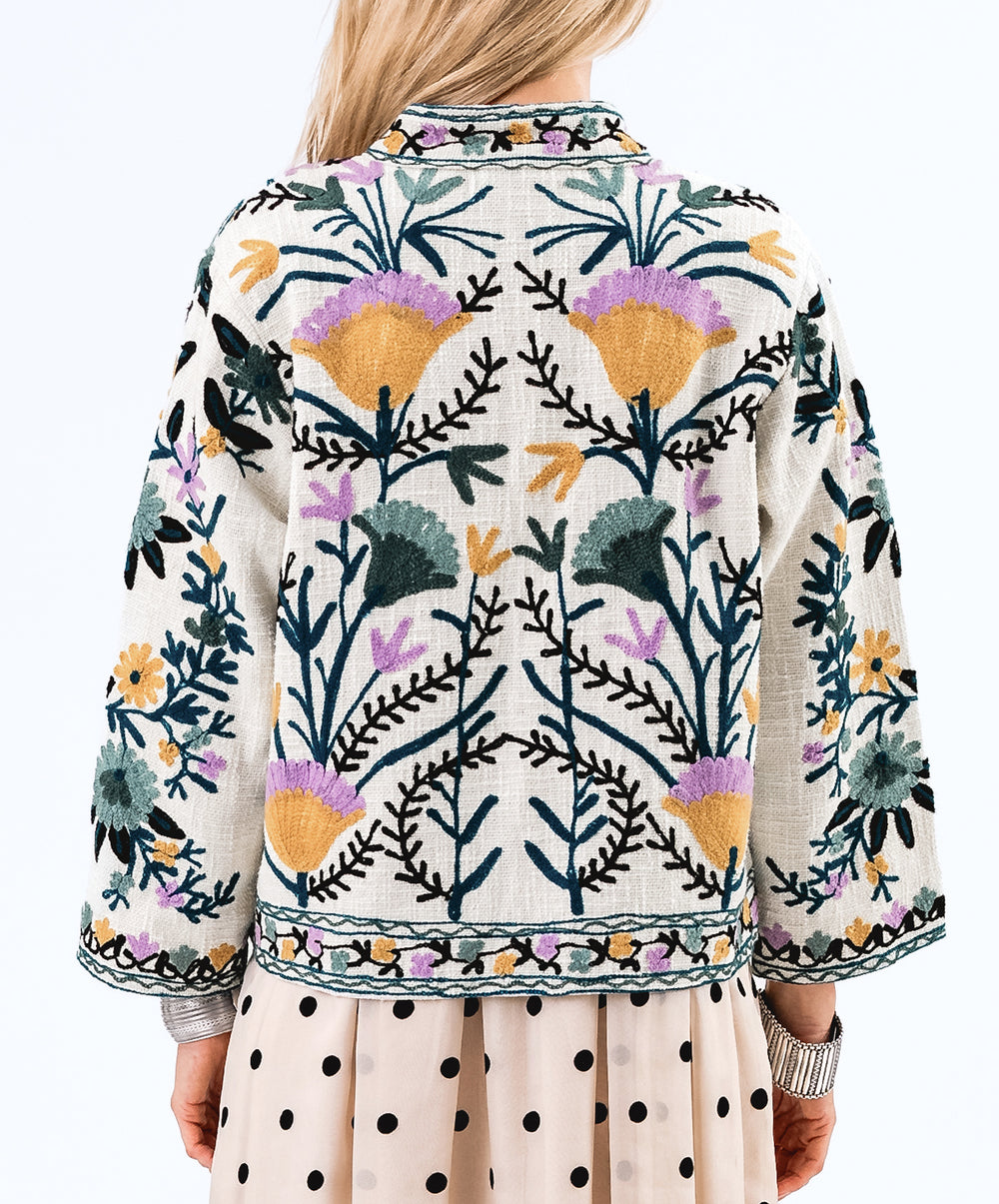SadieLL Embroidered Cotton Jacket
