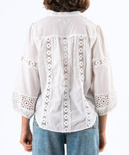 Load image into Gallery viewer, JuneLL Embroidered Cotton Shirt