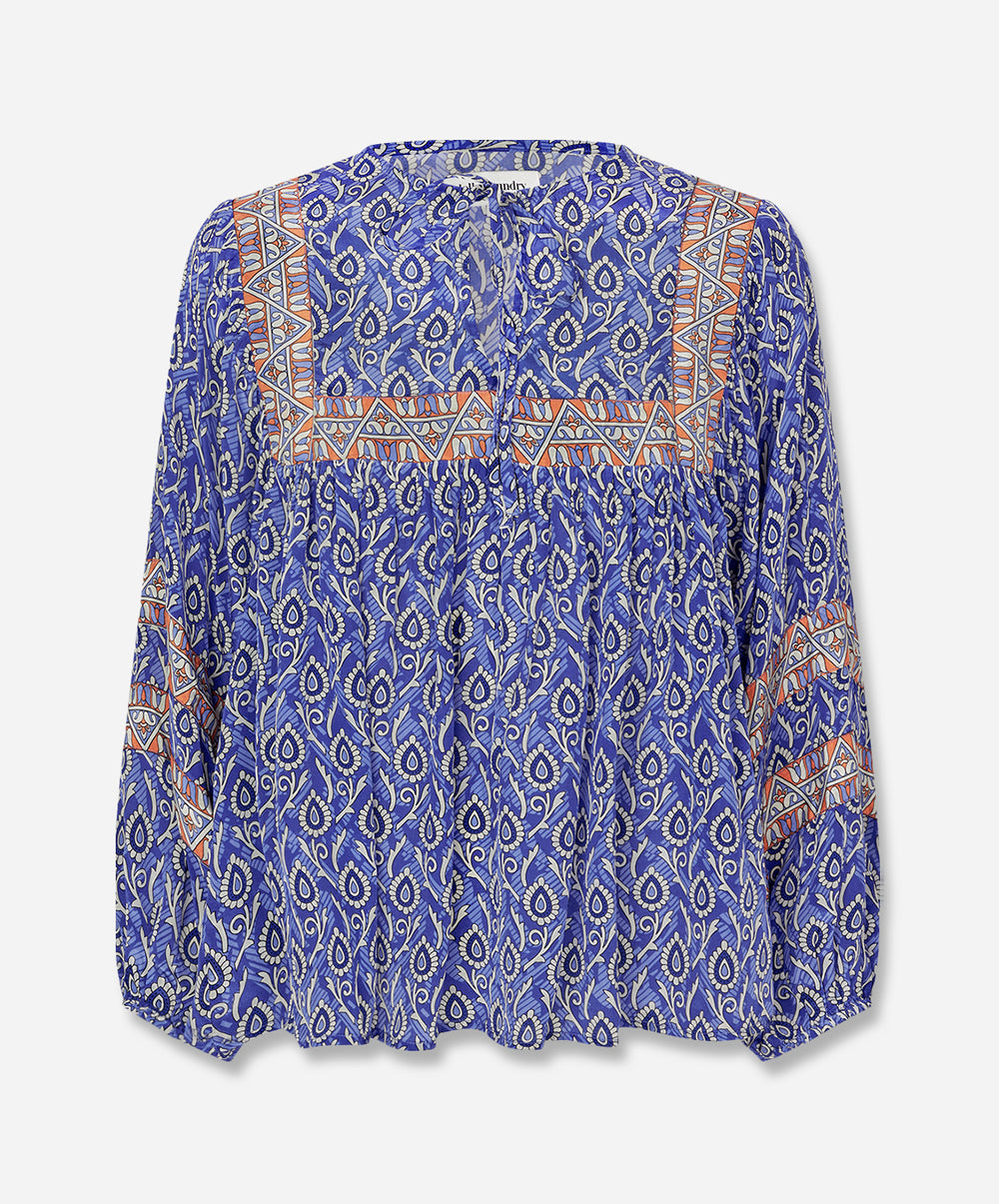 TeelLL Printed Satin Blouse