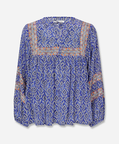 TeelLL Printed Satin Blouse
