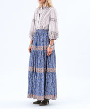 Load image into Gallery viewer, DiamondLL Printed Satin Maxi Skirt