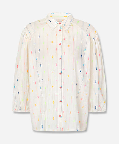 HeidiLL Embroidered Cotton Shirt