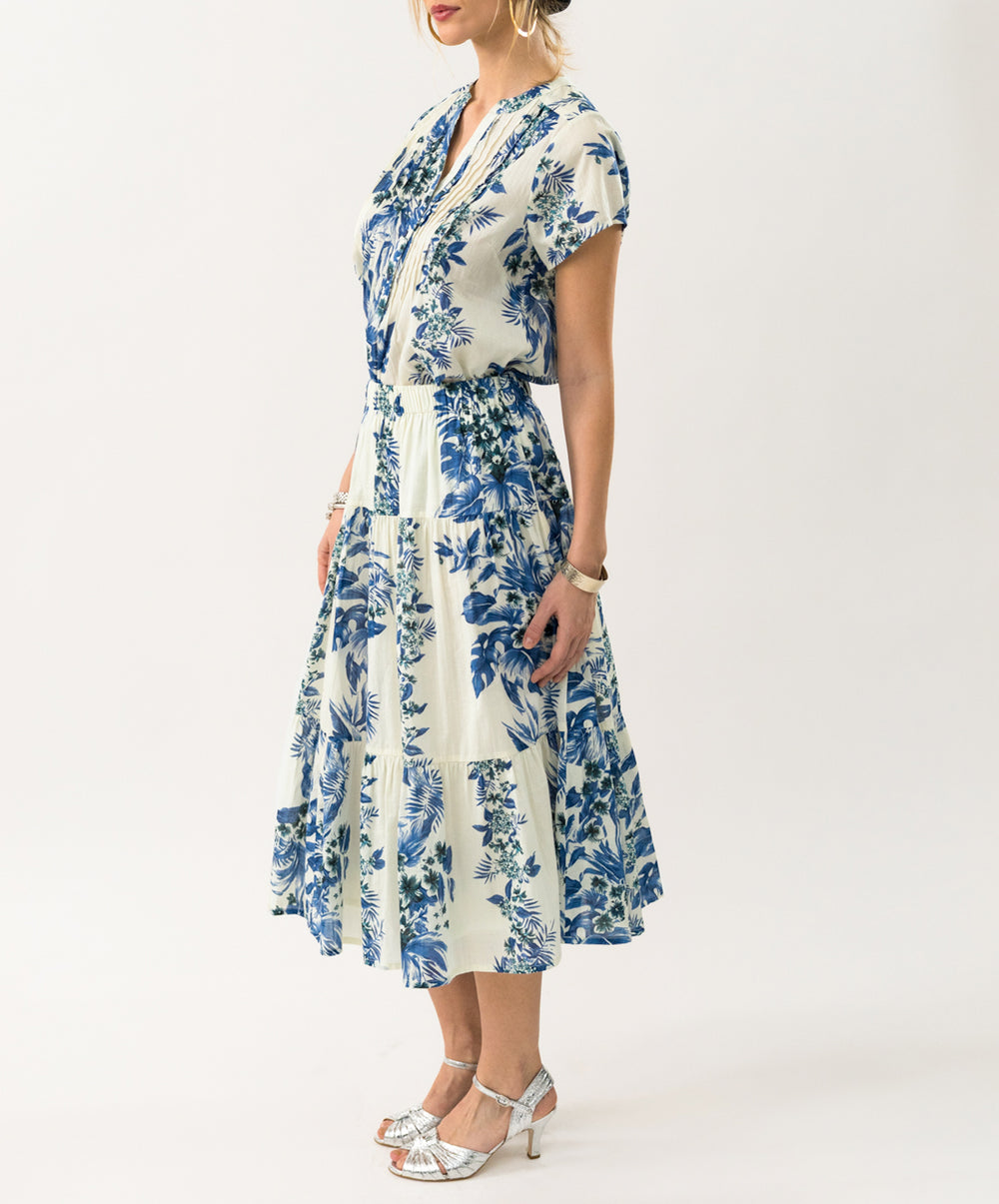 HeatherLL Printed Voile Blouse