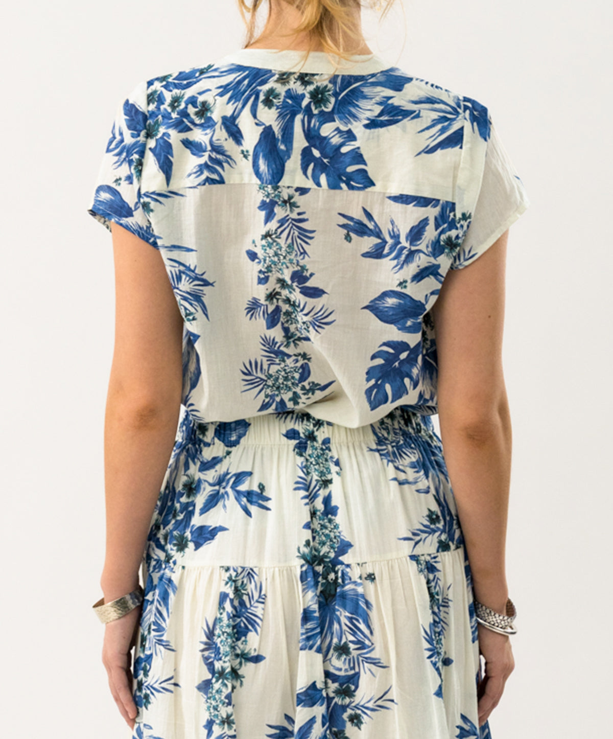 HeatherLL Printed Voile Blouse