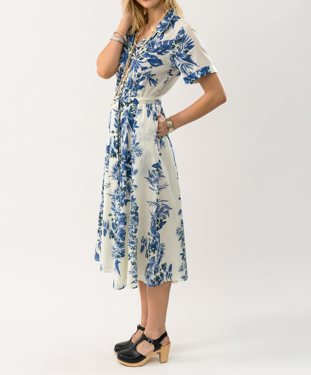 BlakeLL Floral-Print Voile Maxi Dress