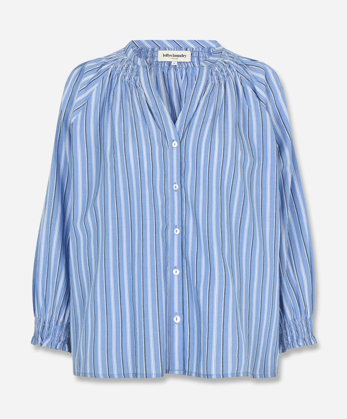 EloraLL 3/4 Sleeve Striped Cotton Shirt