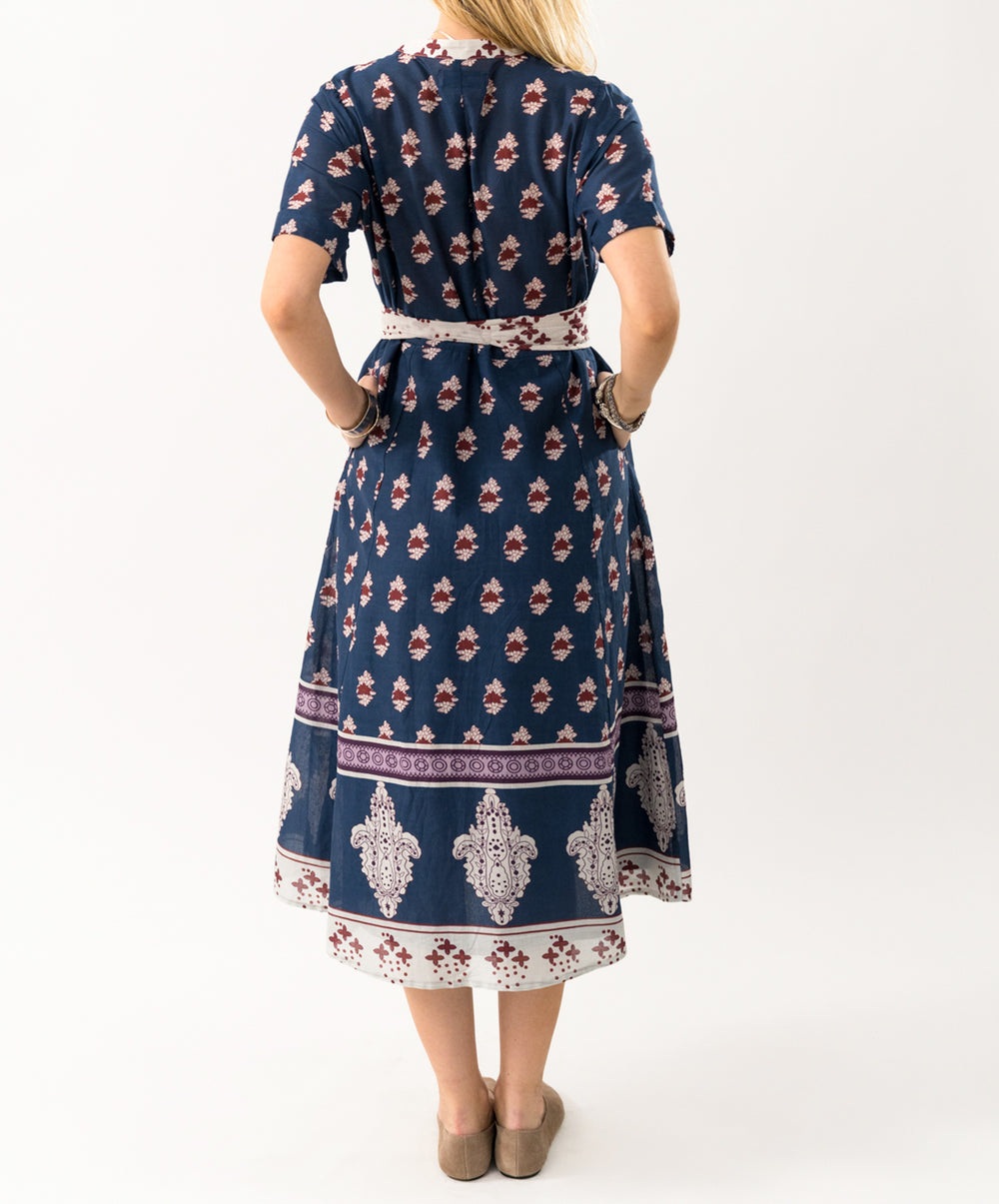 MataLL Printed Cotton Midi Dress