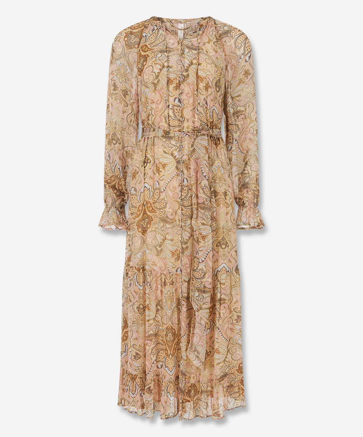 Damask Button Through Gown