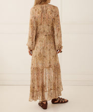 Load image into Gallery viewer, Damask Button Through Gown