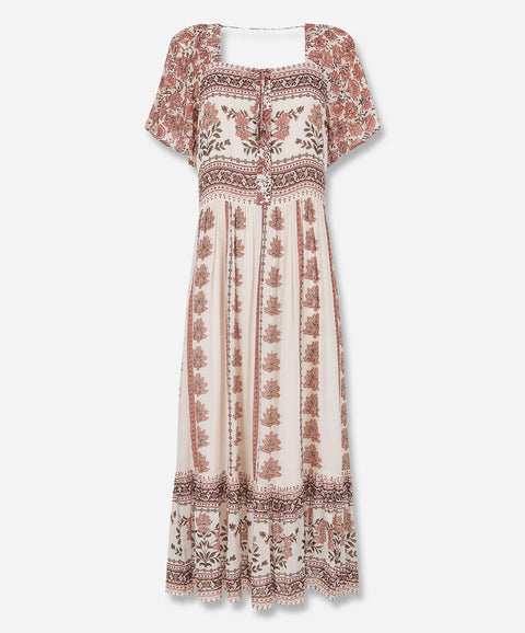 Petalwood Short Sleeve Maxi Dress