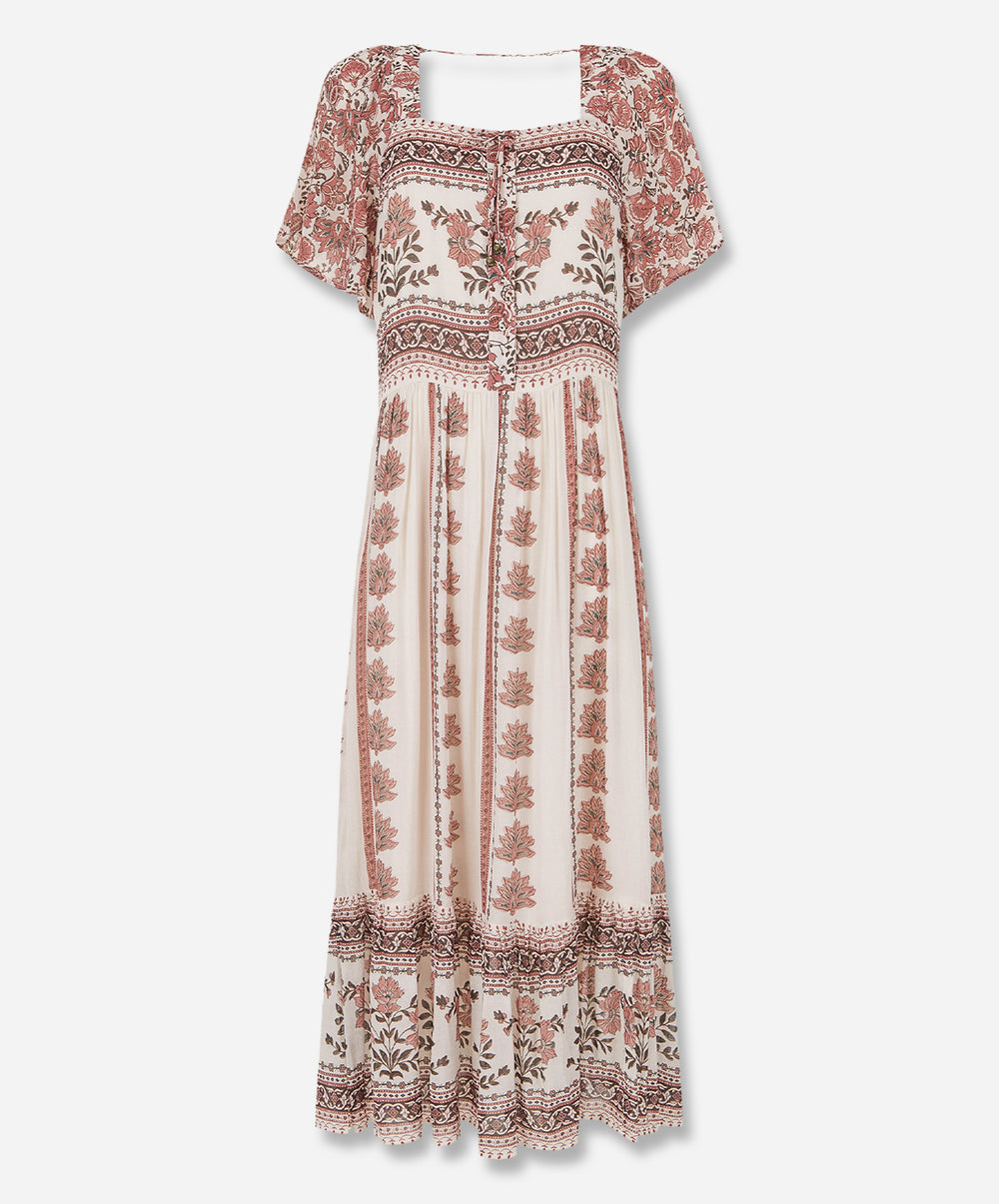 Petalwood Short Sleeve Maxi Dress
