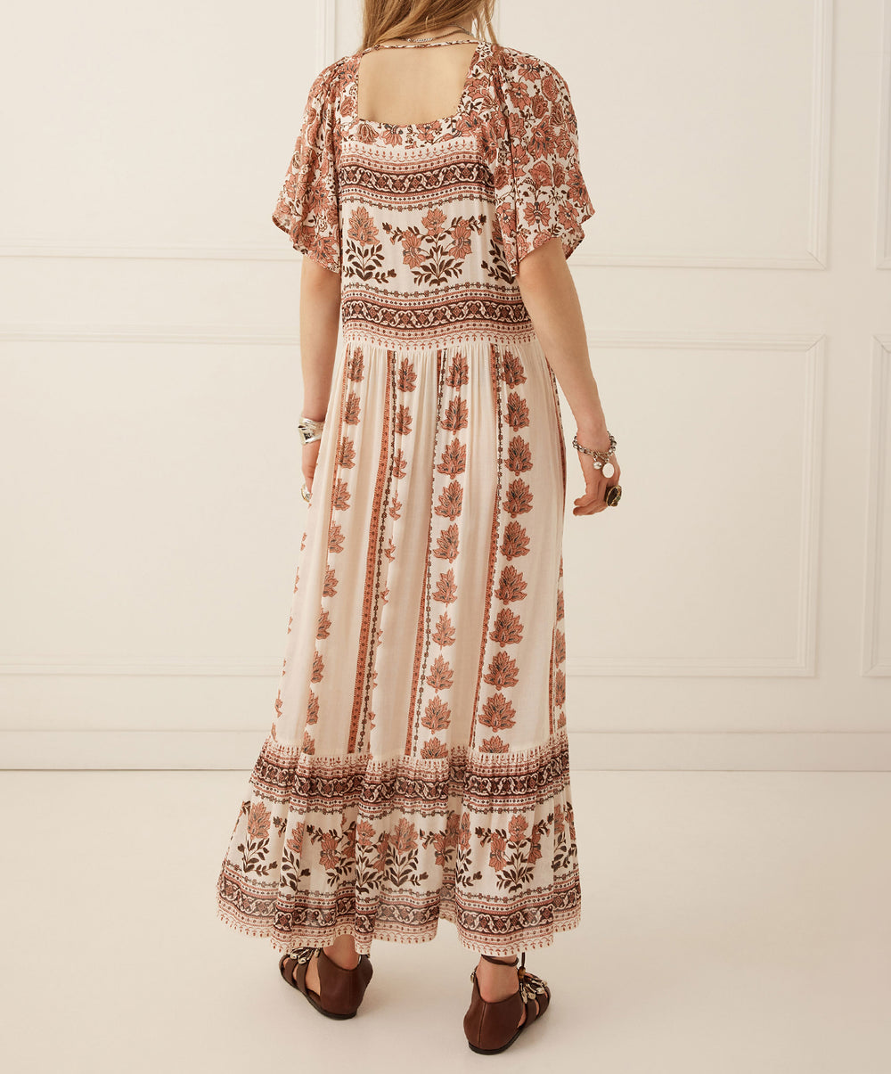 Petalwood Short Sleeve Maxi Dress
