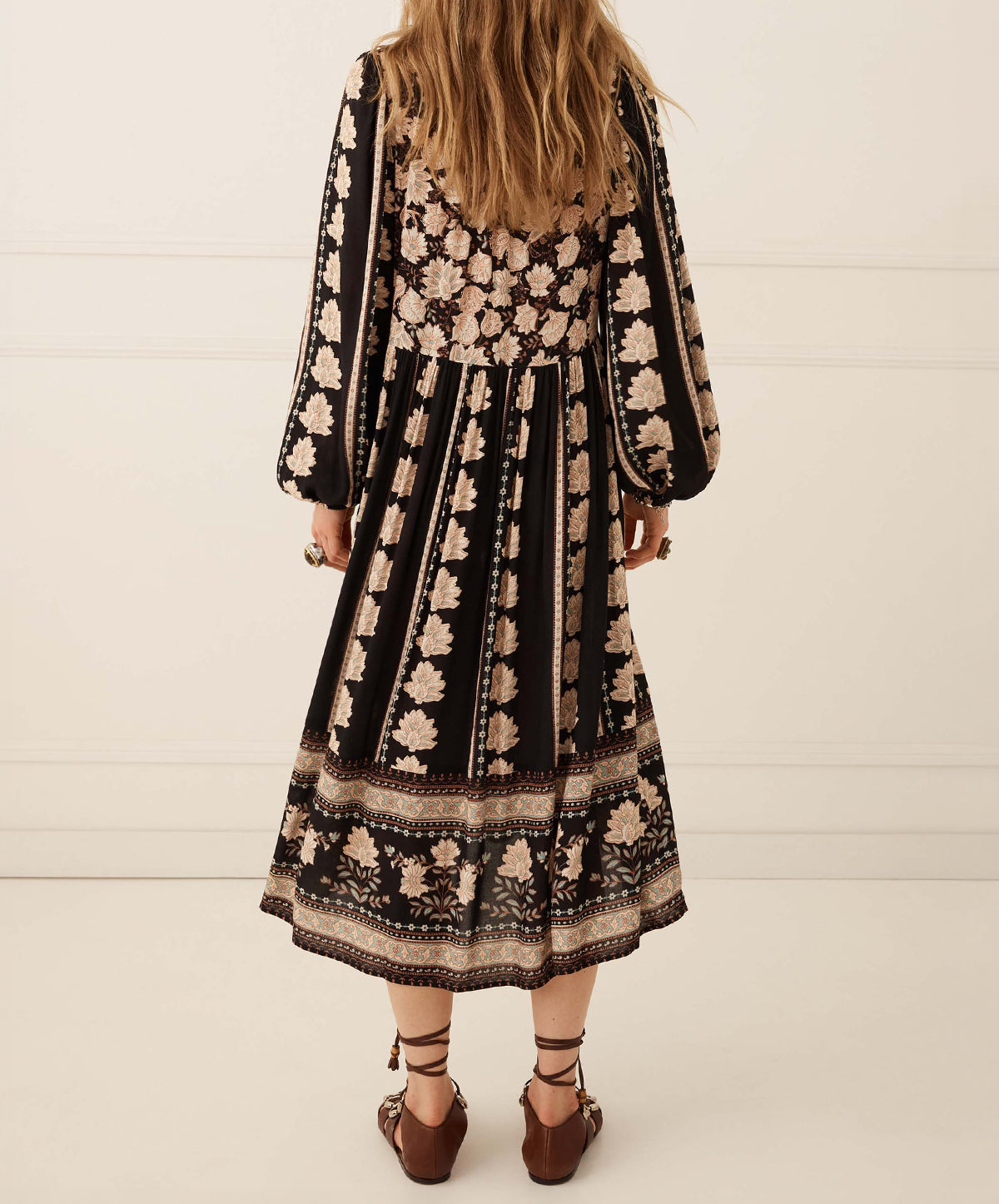 Petalwood Boho Midi Dress