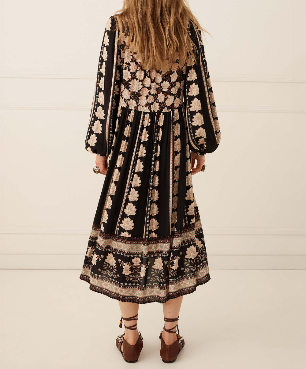 Petalwood Boho Midi Dress