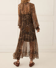 Load image into Gallery viewer, Damask Button Through Gown