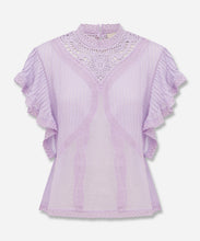 Load image into Gallery viewer, Lilac Blouse With Appliques