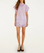 Load image into Gallery viewer, Lilac Blouse With Appliques