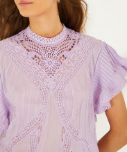 Load image into Gallery viewer, Lilac Blouse With Appliques
