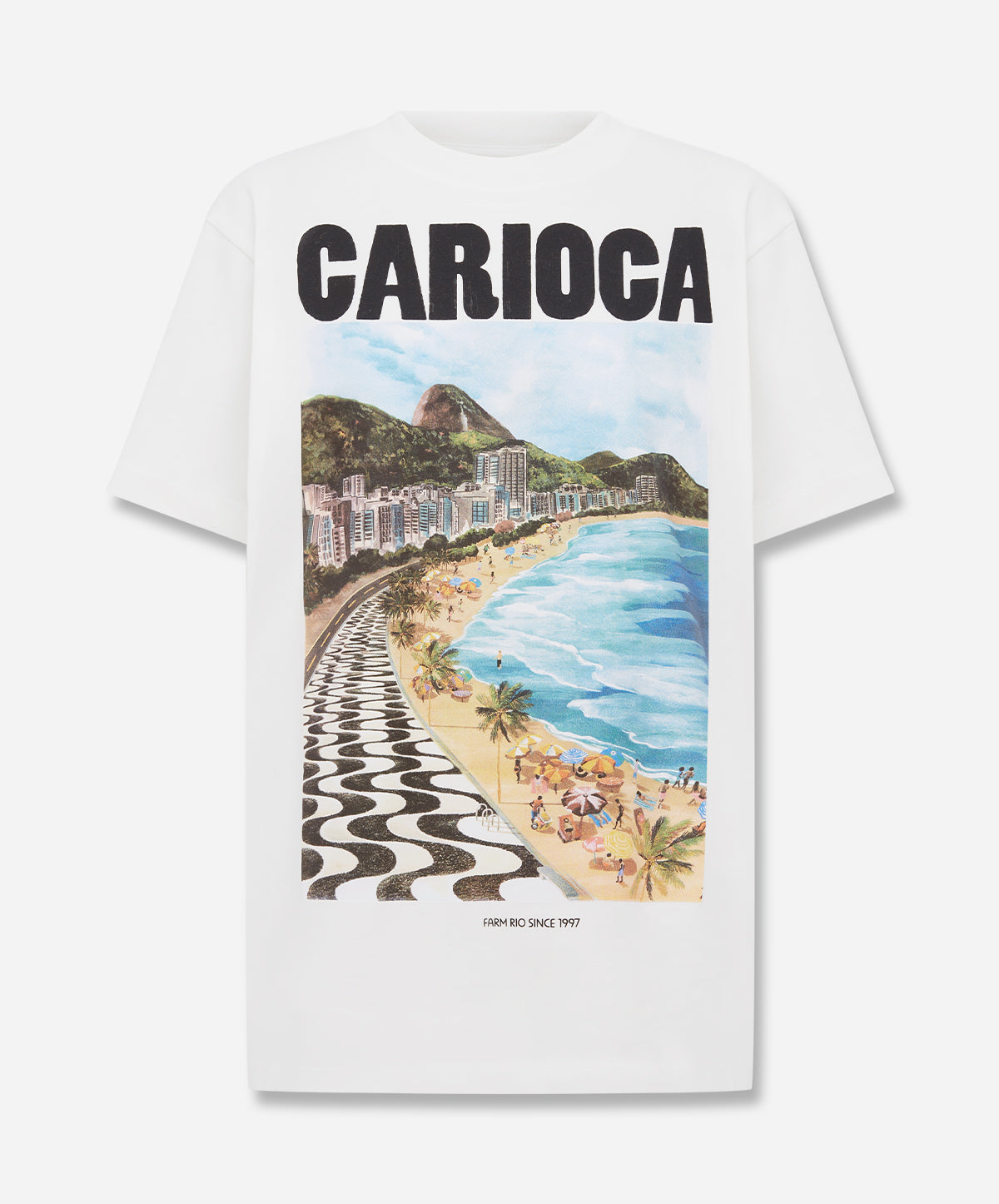 Landscape Carioca Off-White Relaxed T-Shirt