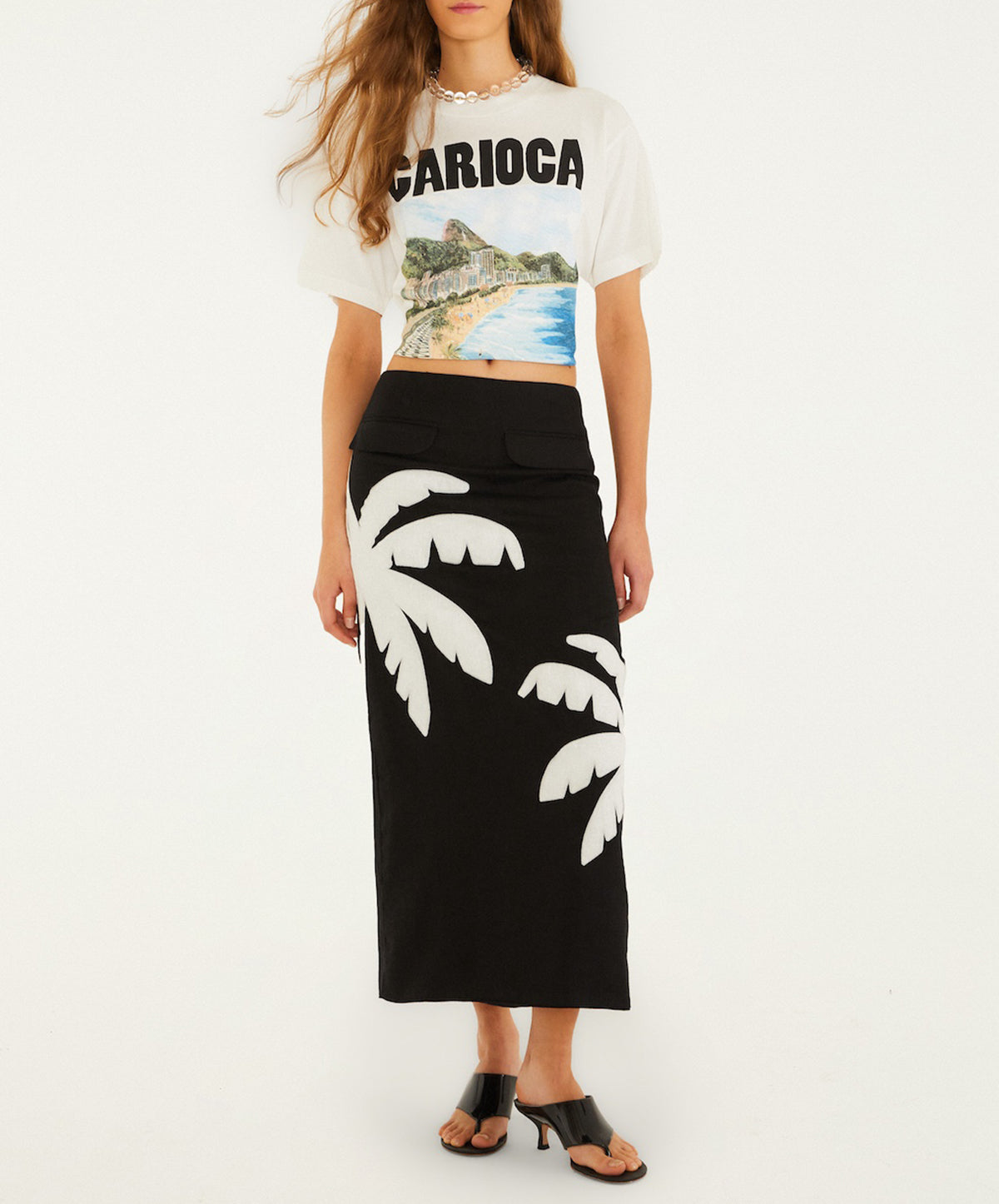 Landscape Carioca Off-White Relaxed T-Shirt