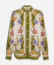 Load image into Gallery viewer, Tropical Scarf Sand Shirt