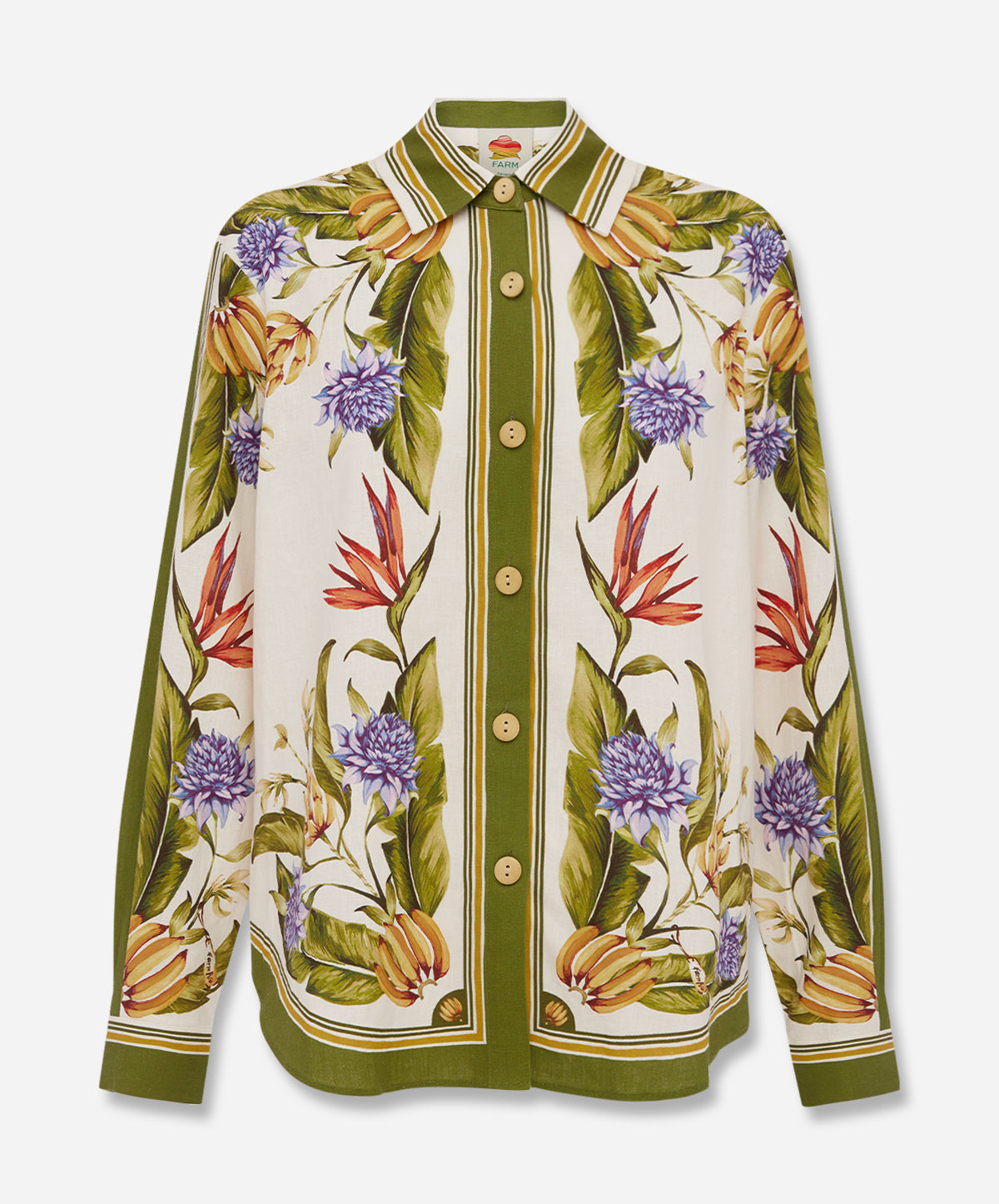 Tropical Scarf Sand Shirt