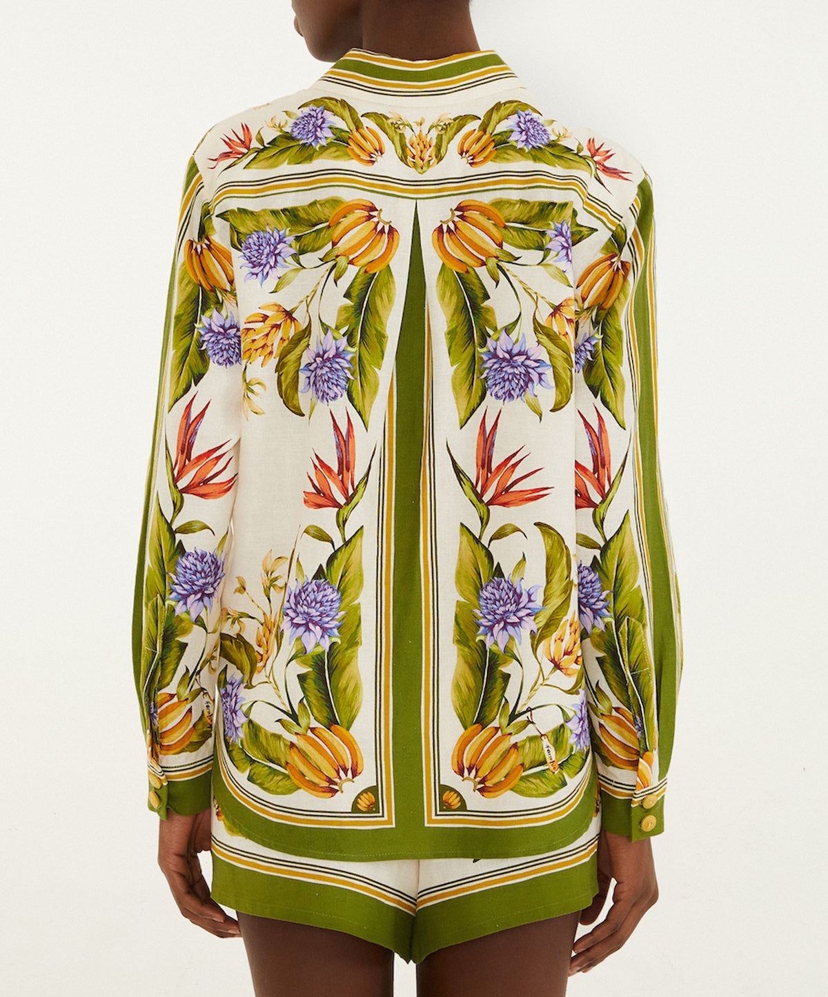Tropical Scarf Sand Shirt