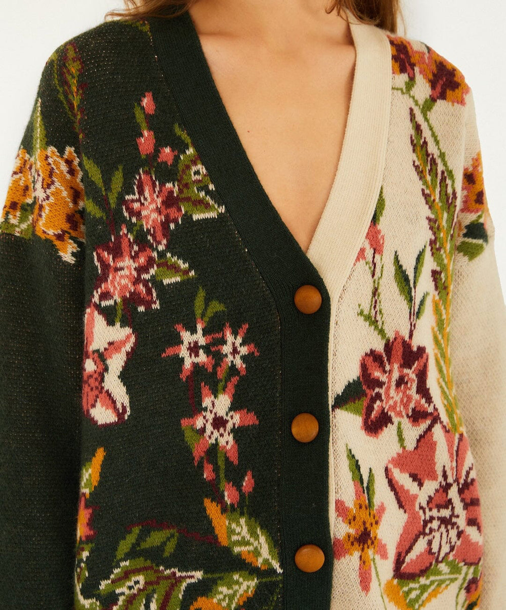 Mixed Nature Knit Cardigan