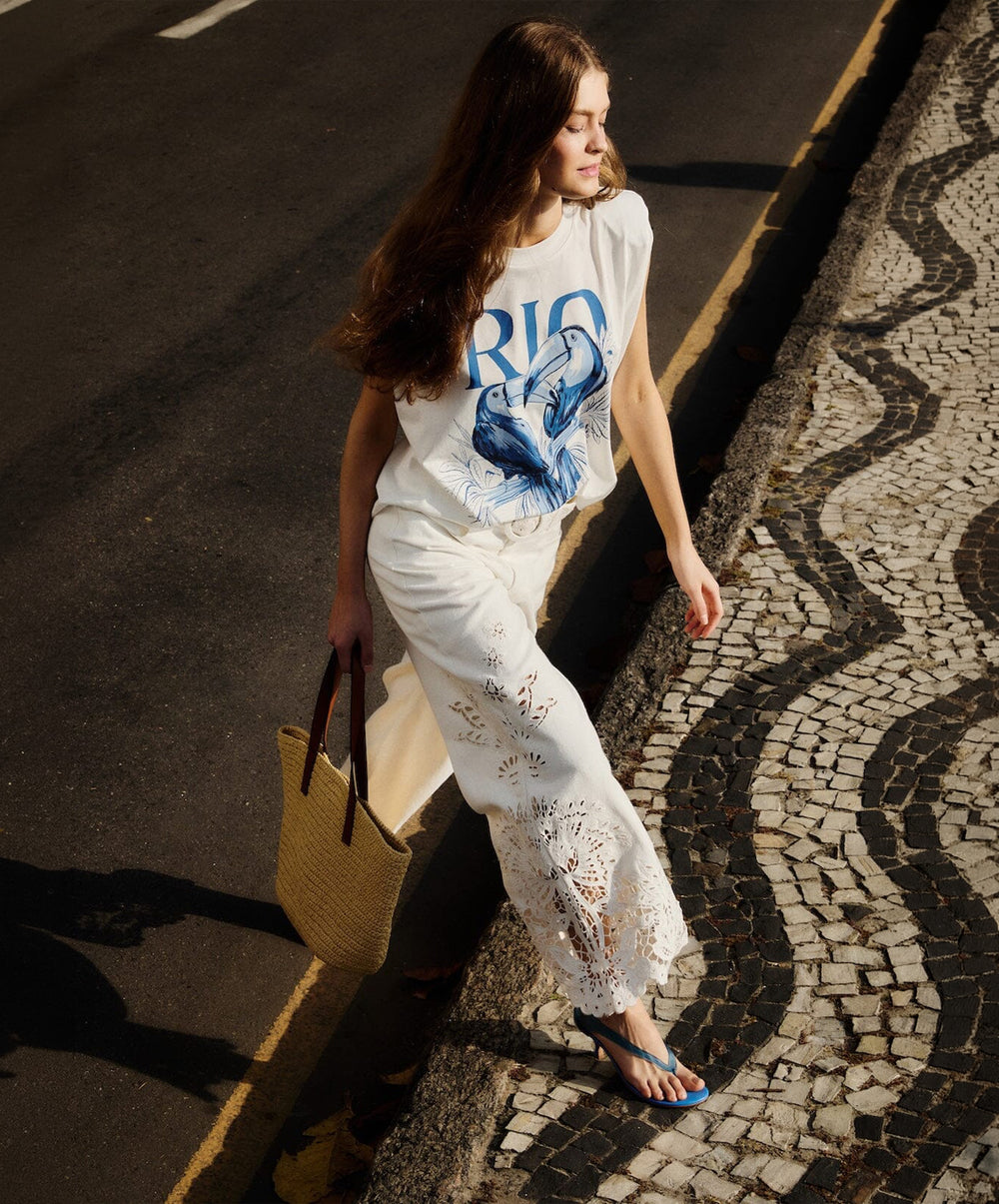 Off-White Boho Beauty Richelieu Pants