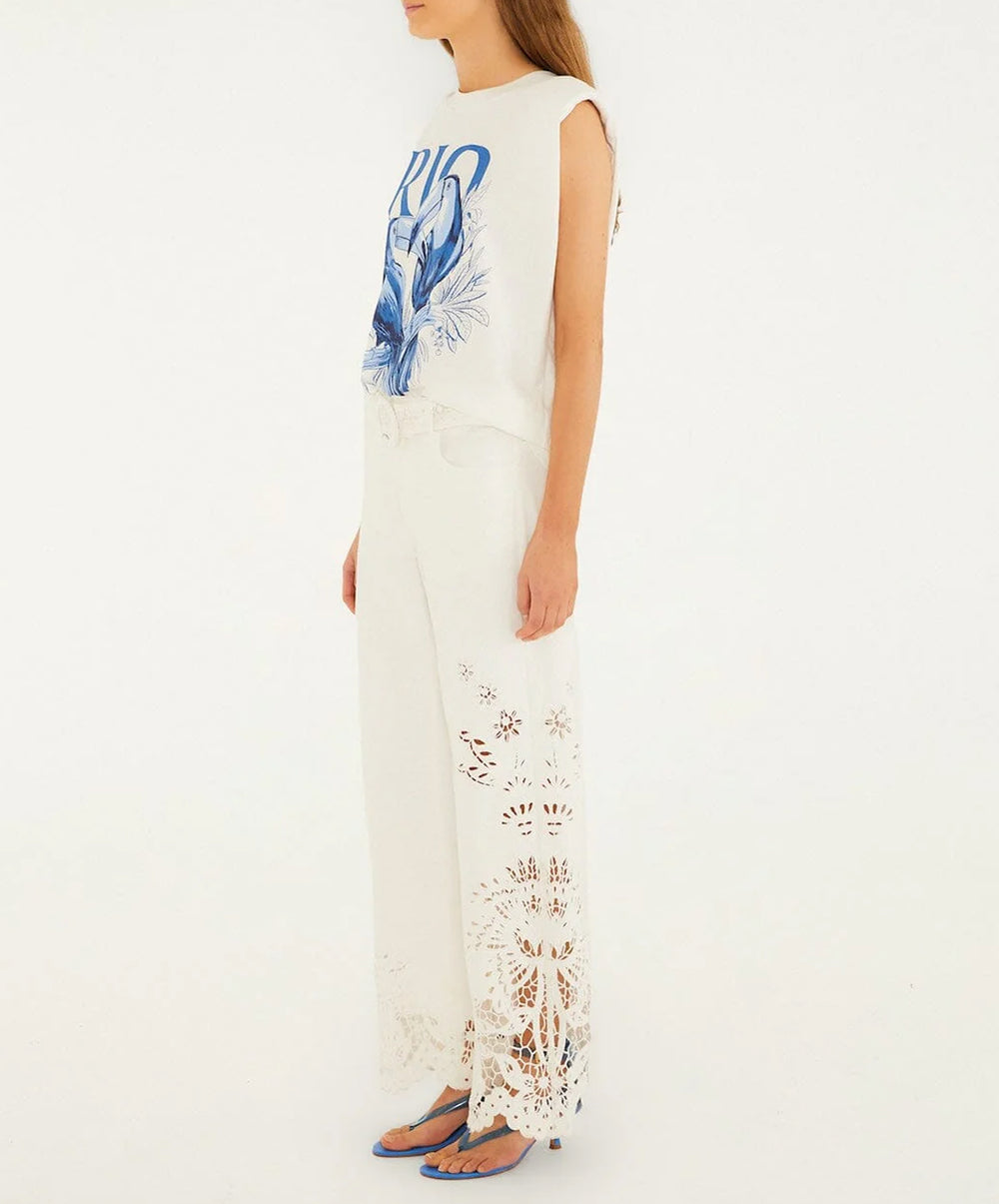 Off-White Boho Beauty Richelieu Pants