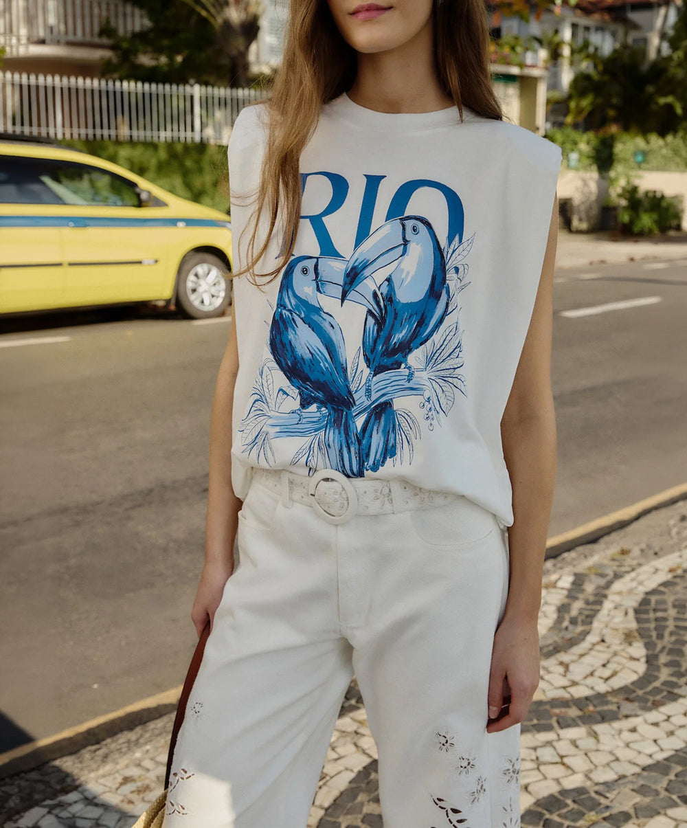 Toucan Rio Shoulder Pads Tank Top