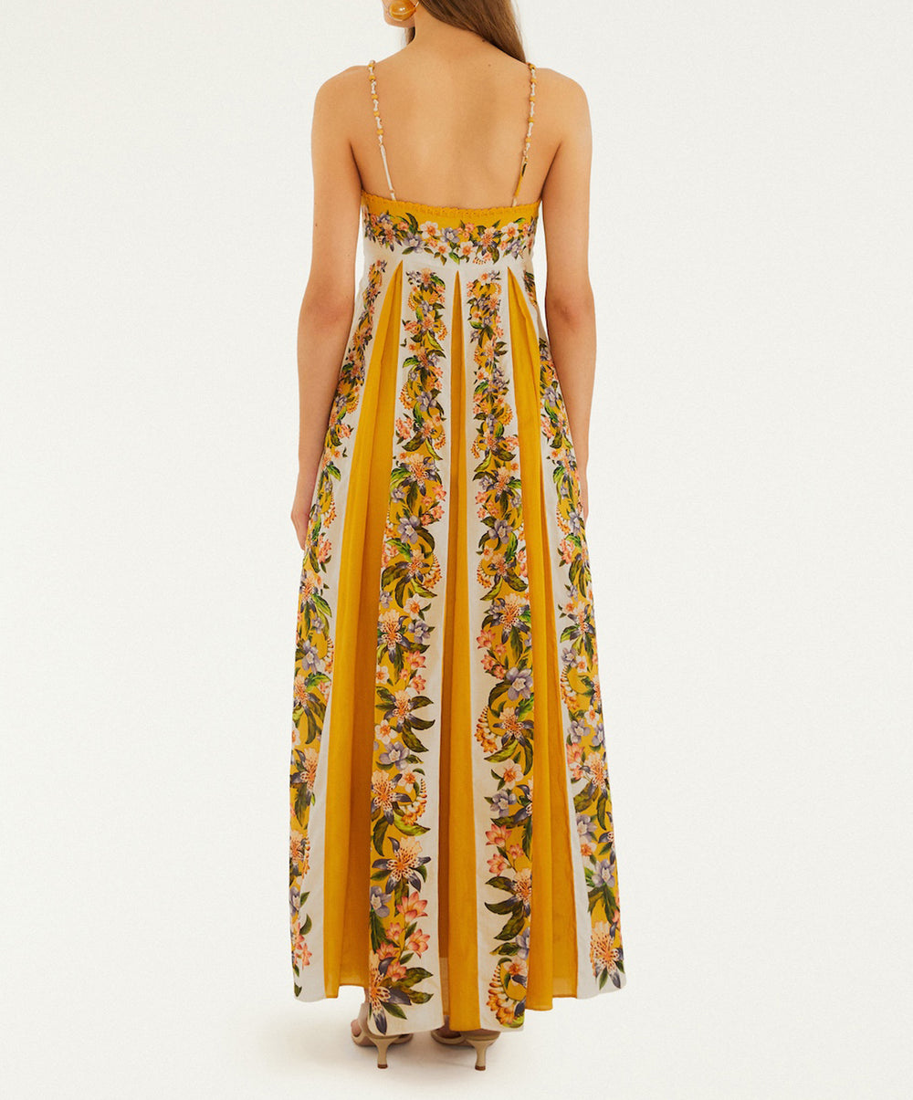 Hilo Stripes Sand Maxi Dress