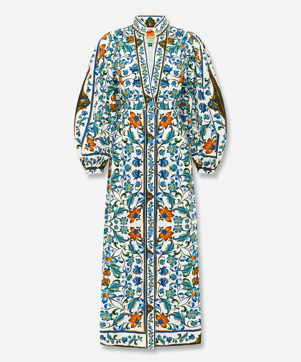 Off-White Flora Tile Maxi Dress