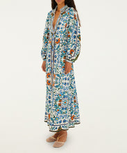 Load image into Gallery viewer, Off-White Flora Tile Maxi Dress