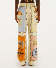 Load image into Gallery viewer, Multicolor Rio Souvenir Scarves Rope Detail Pants