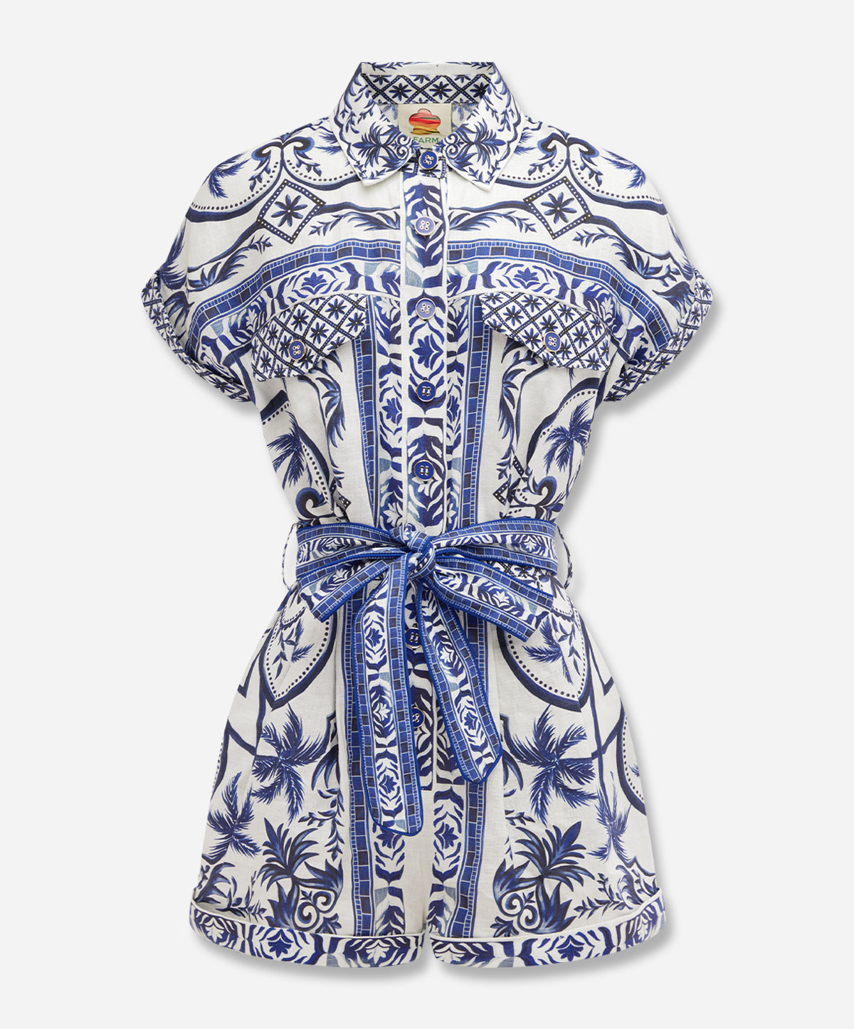Off-White Wonderful City Belted Romper