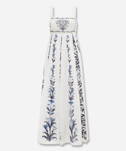 Load image into Gallery viewer, Off-White Flowers Arch Pleats Maxi Dress