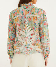 Load image into Gallery viewer, Multicolor Rendeira Cutwork Long Sleeve Blouse