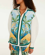 Load image into Gallery viewer, Multicolor Rio Mosaic Collared Buttoned Shirt