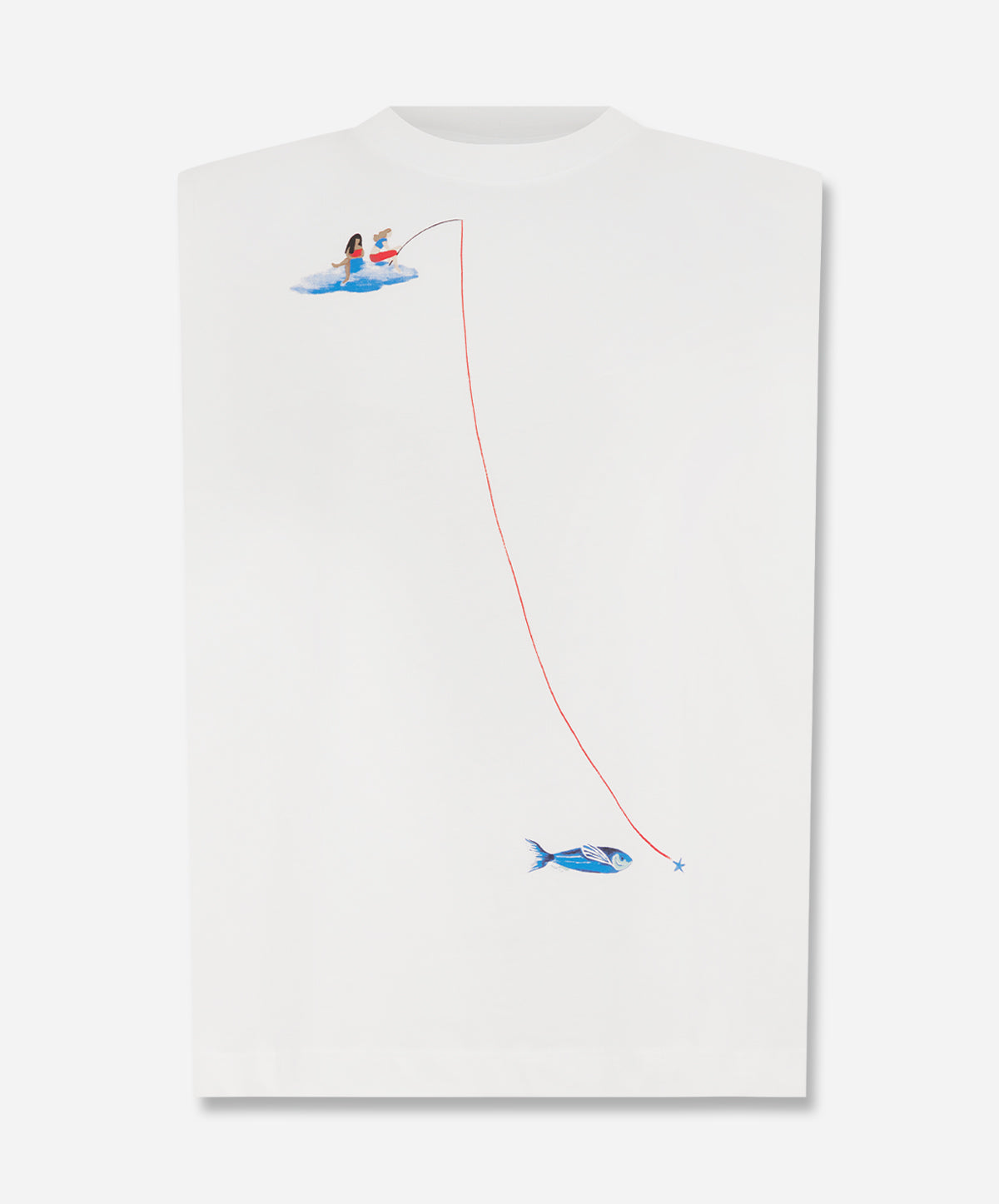 Off-White Fishing Dreams Padded Shoulder T-Shirt